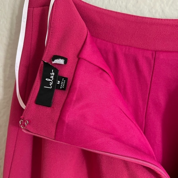 Pink Wide-Leg High Waist Trouser Pant NWOT - Picture 5 of 7